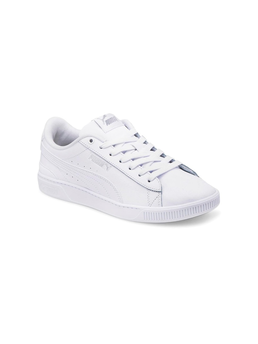Puma White Low-Top Leather Sneaker